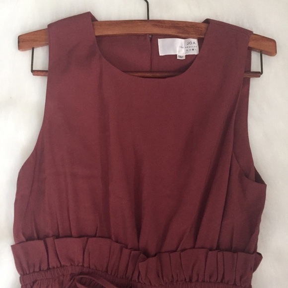 J.O.A. Ruffle Paperbag Waist sleeveless Mini Dress - Picture 7 of 8